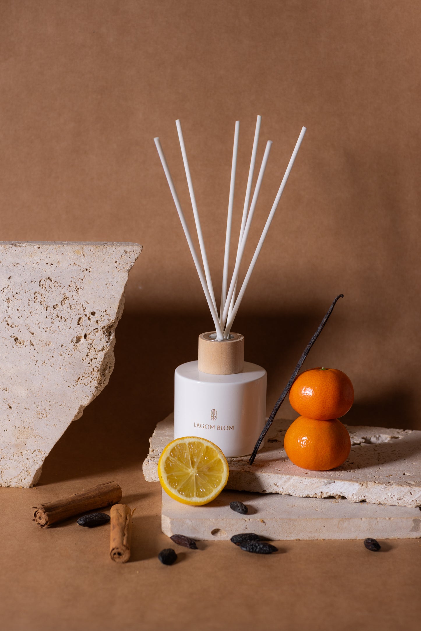 Mandarin - tonka - fahéj - vanília pálcás diffúzor